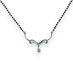 Load image into Gallery viewer, Taraash 925 Silver Black Beaded Mangalsutra for Women 20inch - Taraash