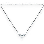 Load image into Gallery viewer, Taraash 925 Silver Black Beaded Mangalsutra for Women 20inch - Taraash