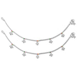 Load image into Gallery viewer, Taraash 925 Silver Dangling Beads Enamel Anklet For Women - Taraash