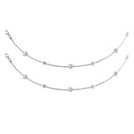 Load image into Gallery viewer, Taraash 925 Silver Designer Beads CZ Anklet For Women - Taraash
