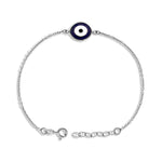 Load image into Gallery viewer, Taraash 925 Silver Enamel Evil Eye Nazariya Rakhi For Brother - Taraash