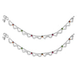 Load image into Gallery viewer, Taraash 925 Silver Ethnic Bridal Enamel Anklet For Women - Taraash
