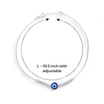 Load image into Gallery viewer, Taraash 925 Silver Evil Eye Anklet with Blue Bead for Women - Taraash