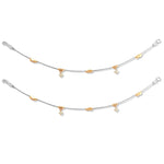 Load image into Gallery viewer, Taraash 925 Silver Fashionable Rose Gold Plated CZ Beads Anklet For Women - Taraash