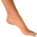 Load image into Gallery viewer, Taraash 925 Silver Gold Plated Bead Anklet For Women - Taraash