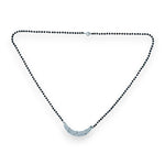 Load image into Gallery viewer, Taraash 925 Silver Mangalsutra with Black Beads & CZ Stones - Taraash