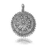 Load image into Gallery viewer, Taraash 925 Silver Round Flower design Cutwork Pendant - Taraash