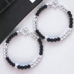 Load image into Gallery viewer, Taraash 925 Silver Set Of Black Bead Bracelets For Baby - Taraash
