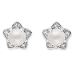 Load image into Gallery viewer, Taraash 925 Silver Star White Pearl CZ Earring Stud for Women - Taraash