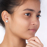 Load image into Gallery viewer, Taraash 925 Silver Wing Heart Pearl CZ Earring for Women - Taraash