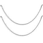 Load image into Gallery viewer, Taraash 925 Sterling Beaded Chain Anklet |Silver anklets | Anklets For Women - Taraash