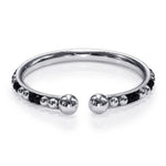 Load image into Gallery viewer, Taraash 925 Sterling Black Beaded Nazariya Bangles For New Born Babies BG1603S - Taraash