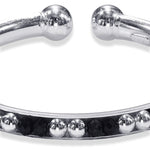 Load image into Gallery viewer, Taraash 925 Sterling Black Beaded Nazariya Bangles For New Born Babies BG1603S - Taraash