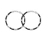 Load image into Gallery viewer, Taraash 925 Sterling Black Beaded Nazariya Set Bracelet For Kids BR1846S-1 - Taraash