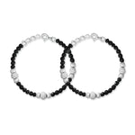 Load image into Gallery viewer, Taraash 925 Sterling Black Beaded Nazariya Set Bracelet For Kids BR1847S-1 - Taraash