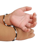 Taraash 925 Sterling Black Beaded Nazariya Set Bracelet For Kids BR1847S-1 - Taraash