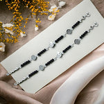 Load image into Gallery viewer, Taraash 925 Sterling Black Beaded Silver Kids Bracelets - Taraash