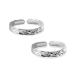 Load image into Gallery viewer, Taraash 925 Sterling Engraved Silver Toe ring For Women - Taraash