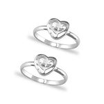 Load image into Gallery viewer, Taraash 925 Sterling Heart Silver Toe Ring for Women - Taraash