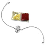 Load image into Gallery viewer, Taraash 925 Sterling Lord Ganesha Silver Rakhi For Your Brother - Taraash