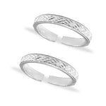 Load image into Gallery viewer, Taraash 925 Sterling Plain Cutwork Toe Ring | Silver Metti | Silver Toe Ring For Women - Taraash