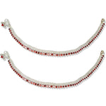 Load image into Gallery viewer, Taraash 925 Sterling Red Cz Silver Anklets For Women - Taraash