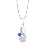 Load image into Gallery viewer, Taraash 925 Sterling Silver Abstract CZ Pendant for women PD1787R - Taraash