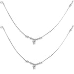 Load image into Gallery viewer, Taraash 925 Sterling Silver Anklet For Women With Silver Balls And Hanging Butterfly - Taraash