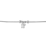 Load image into Gallery viewer, Taraash 925 Sterling Silver Anklet For Women With Silver Beads And Hanging Butterfly - Taraash