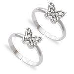 Load image into Gallery viewer, Taraash 925 Sterling Silver Anklet Toe Ring Combo For Women COMBO ANTR 116 - Taraash