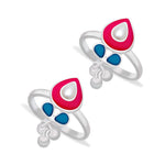 Load image into Gallery viewer, Taraash 925 Sterling Silver Anklet Toe Ring Combo For Women COMBO ANTR 130 - Taraash