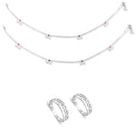 Load image into Gallery viewer, Taraash 925 Sterling Silver Anklet Toe Ring Combo For Women COMBO ANTR 131 - Taraash