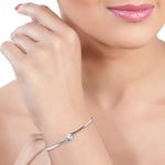 Load image into Gallery viewer, Taraash 925 Sterling Silver Bangle | Openable Kada Bangle | Silver Bangle For Women - Taraash
