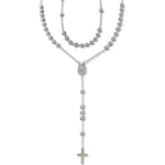 Load image into Gallery viewer, Taraash 925 Sterling Silver Beaded Rosary | Cross Chain For Unisex | Religious Rosary - Taraash
