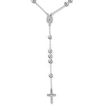 Load image into Gallery viewer, Taraash 925 Sterling Silver Beaded Rosary | Cross Chain For Unisex | Religious Rosary - Taraash