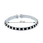 Load image into Gallery viewer, Taraash 925 Sterling Silver Black Beaded Bangle For Kids - Taraash