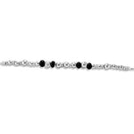 Load image into Gallery viewer, Taraash 925 Sterling Silver Black Beaded Fancy Chain Anklet/ Payal For Women - Taraash