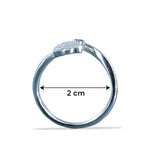 Load image into Gallery viewer, Taraash 925 Sterling Silver Blue Cz Toe Ring For Women - Taraash