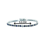 Load image into Gallery viewer, Taraash 925 Sterling Silver Blue Marquise Bangle For Women - Taraash