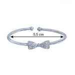 Load image into Gallery viewer, Taraash 925 Sterling Silver Bow Bangle For Women - Taraash