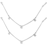 Load image into Gallery viewer, Taraash 925 Sterling Silver Bow Dangle Charm Anklet / Payal For Women - Taraash