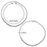 Load image into Gallery viewer, Taraash 925 Sterling Silver Box Ball Chain Anklet For Women - Taraash