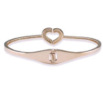 Load image into Gallery viewer, Taraash 925 Sterling Silver Break Heart Rose Gold Bangle For Women - Taraash