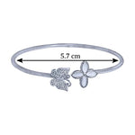Load image into Gallery viewer, Taraash 925 Sterling Silver Butterfly Bangle For Women - Taraash