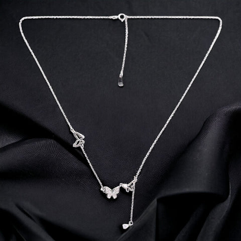 Taraash 925 Sterling Silver Butterfly Charm Pendant Chain for Women - Taraash