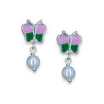 Load image into Gallery viewer, Taraash 925 Sterling Silver Butterfly Drop Earring For Kids - Taraash