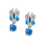 Load image into Gallery viewer, Taraash 925 Sterling Silver Butterfly Drop Earrings - Taraash