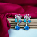 Load image into Gallery viewer, Taraash 925 Sterling Silver Butterfly Drop Earrings - Taraash
