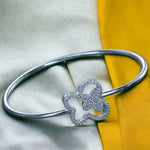 Load image into Gallery viewer, Taraash 925 Sterling Silver Butterfly Top Openable Bangle For Women - Taraash