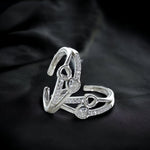 Load image into Gallery viewer, Taraash Heart silver toe rings
